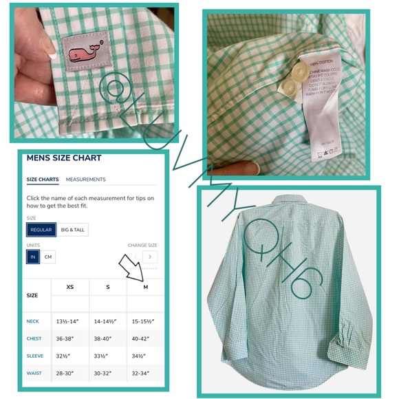 Vineyard Vines Gingham Mens Shirt - Picture 2 of 2